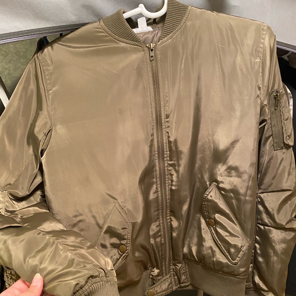 Olive Shiny Bomber